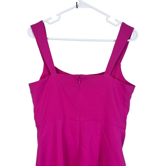 NWT: Laundry by Shelli Segal Pink Ruffle Hem Midi Dress Side Slit Size 6 (G643) - Picture 5 of 9